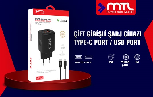 MT1725 / 25W TURBO ŞARJ CİHAZI